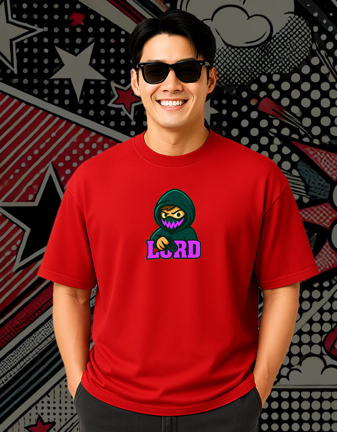 Little Mischief Over Tshirt Drop Shoulder