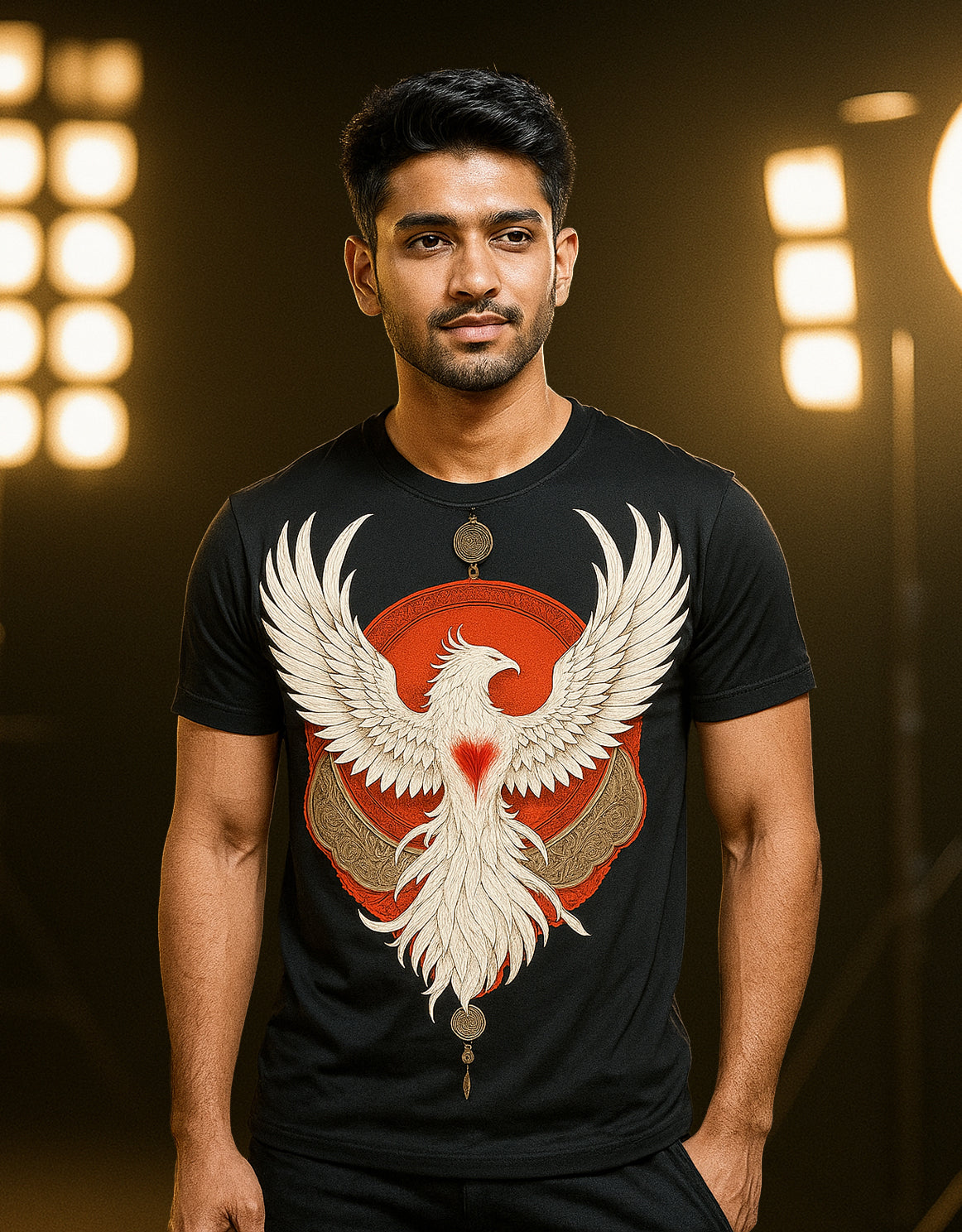 Soul of the Phoenix Black T-Shirt | Regular Fit | Mythic Graphic Tee