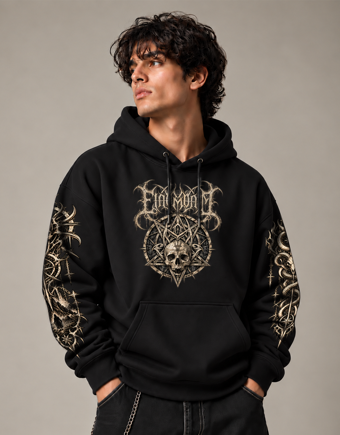 Dark Omen Oversized Hoodie | SHADOWX