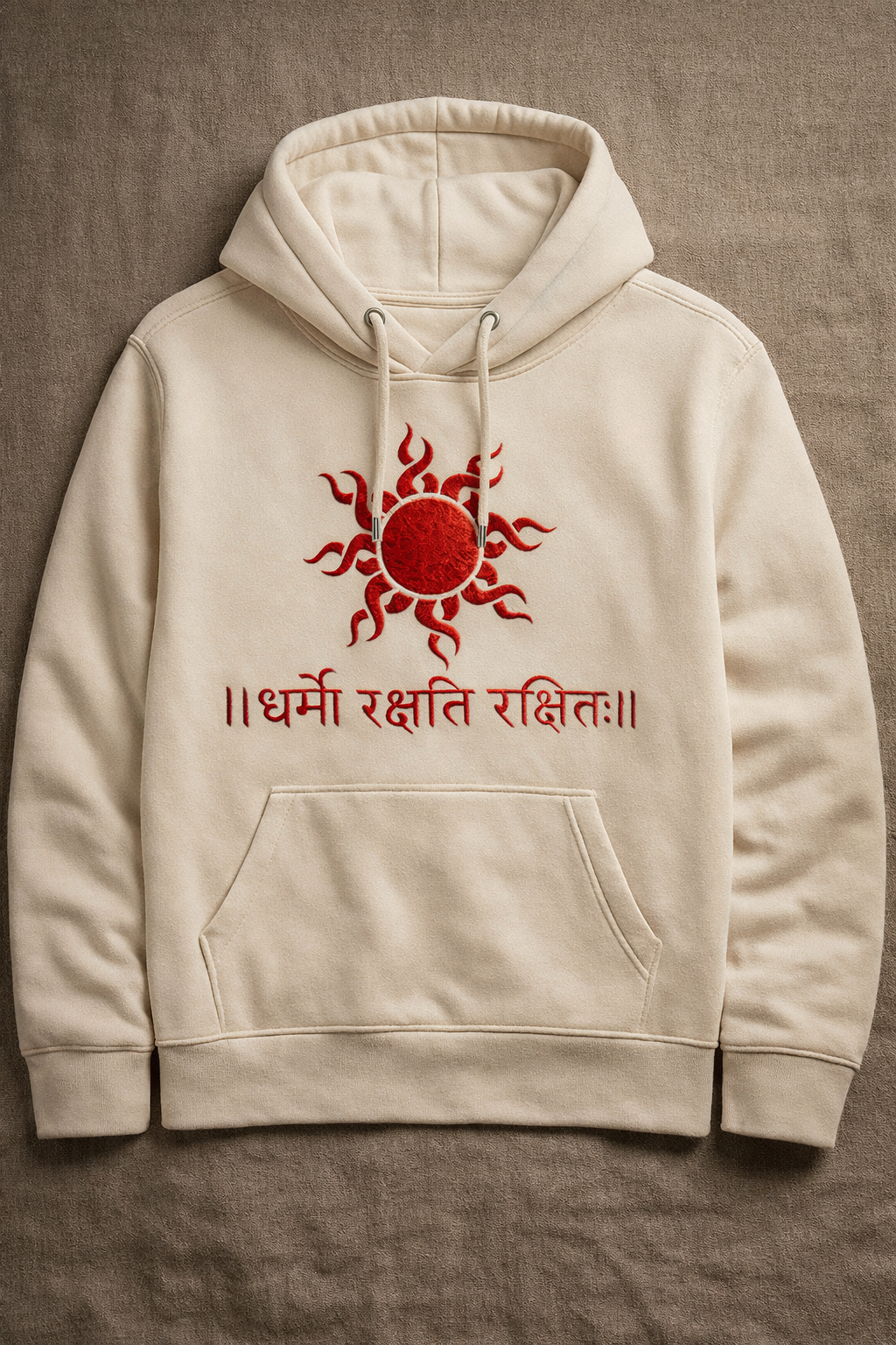 Spiritual Hoodie | Dharmo Rakshati Rakshitah Regular Size Hoodie - shadowX