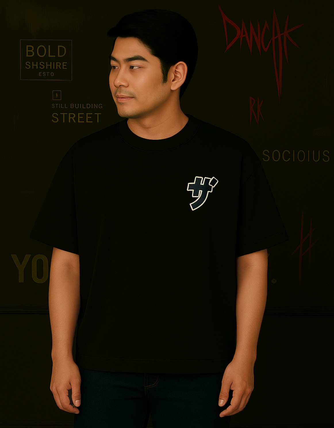 Warrior Gaze Oversized t-shirt