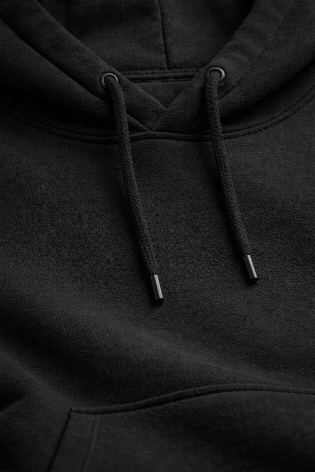 ShadowX Essential Heavyweight Black Hoodie – Solid Hoodie Cotton Fleece