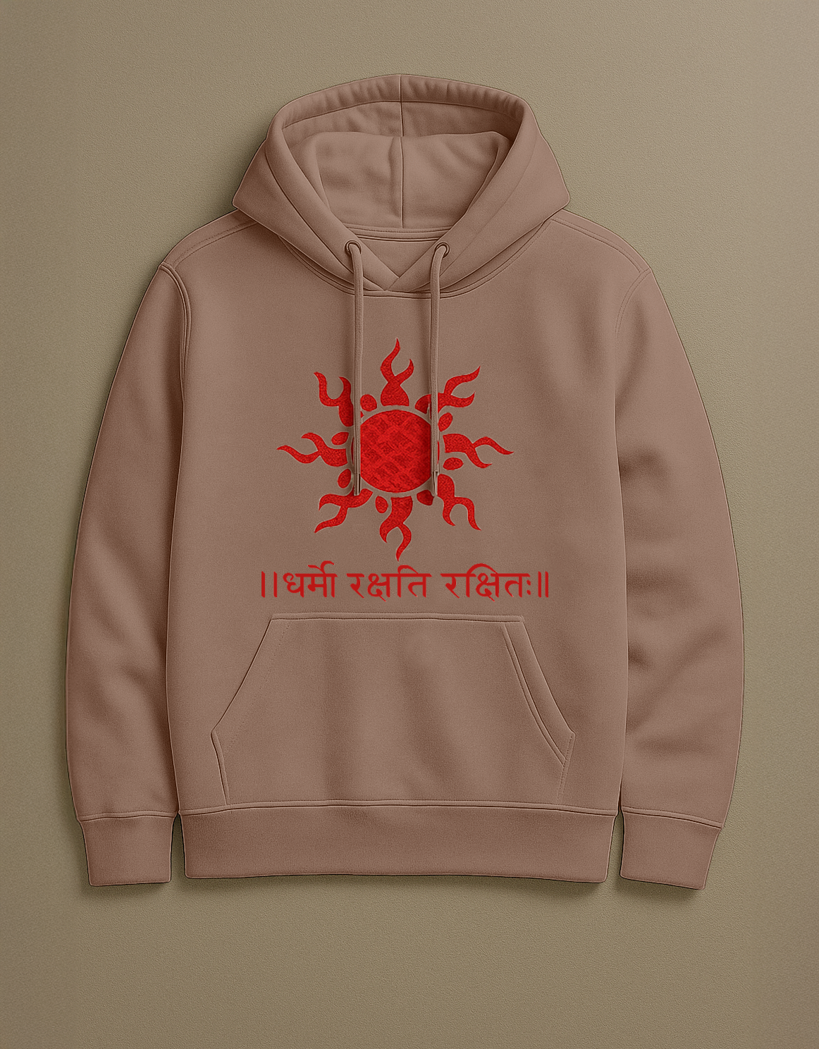 Spiritual Hoodie | Dharmo Rakshati Rakshitah Regular Size Hoodie - shadowX