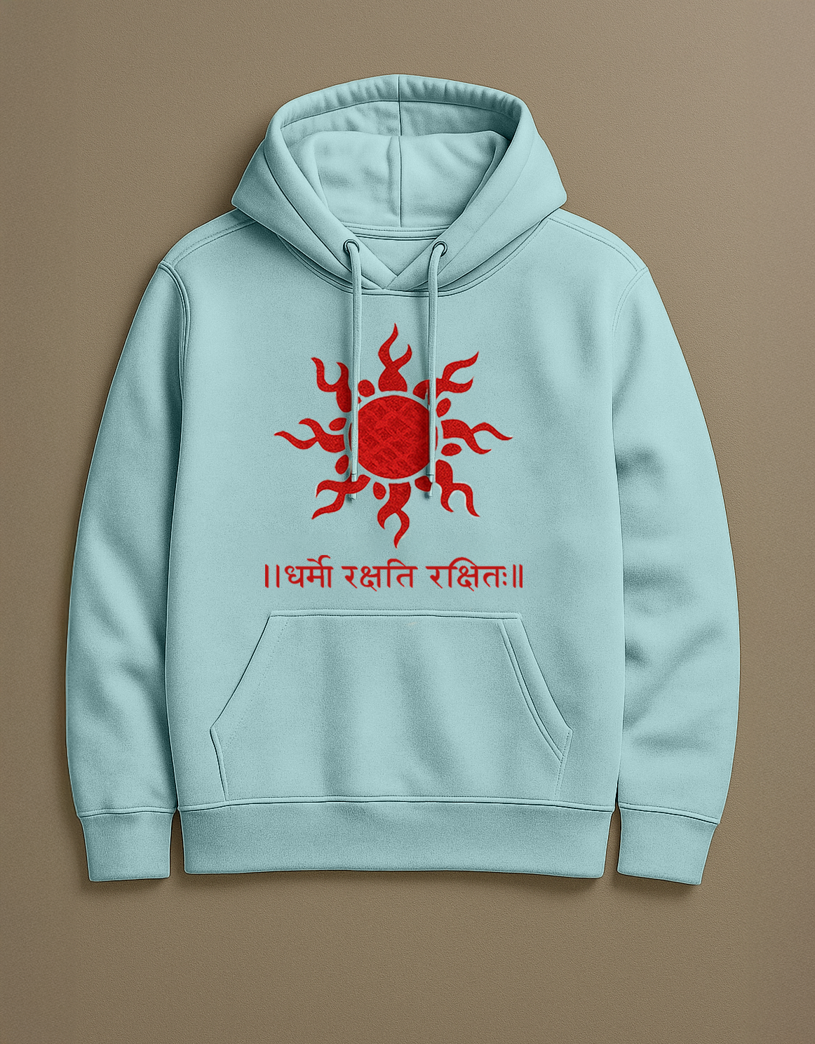 Spiritual Hoodie | Dharmo Rakshati Rakshitah Regular Size Hoodie - shadowX