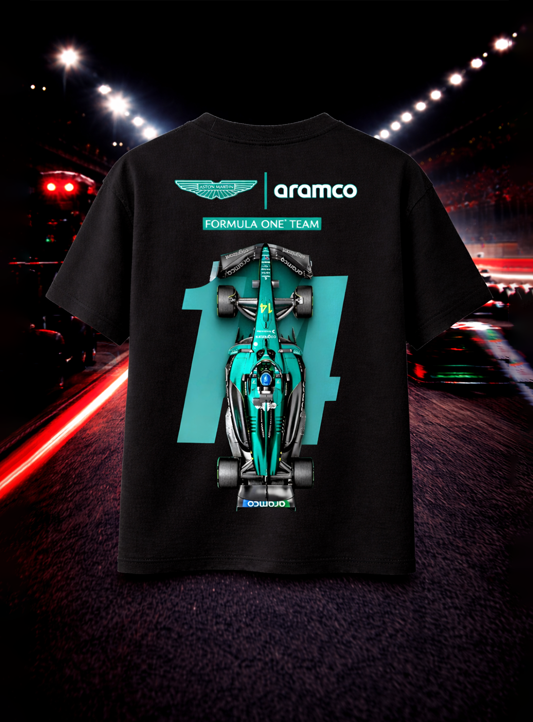 Aston Martin F1 T-Shirt – Premium 240 GSM Cotton Terry Motorsport Tee