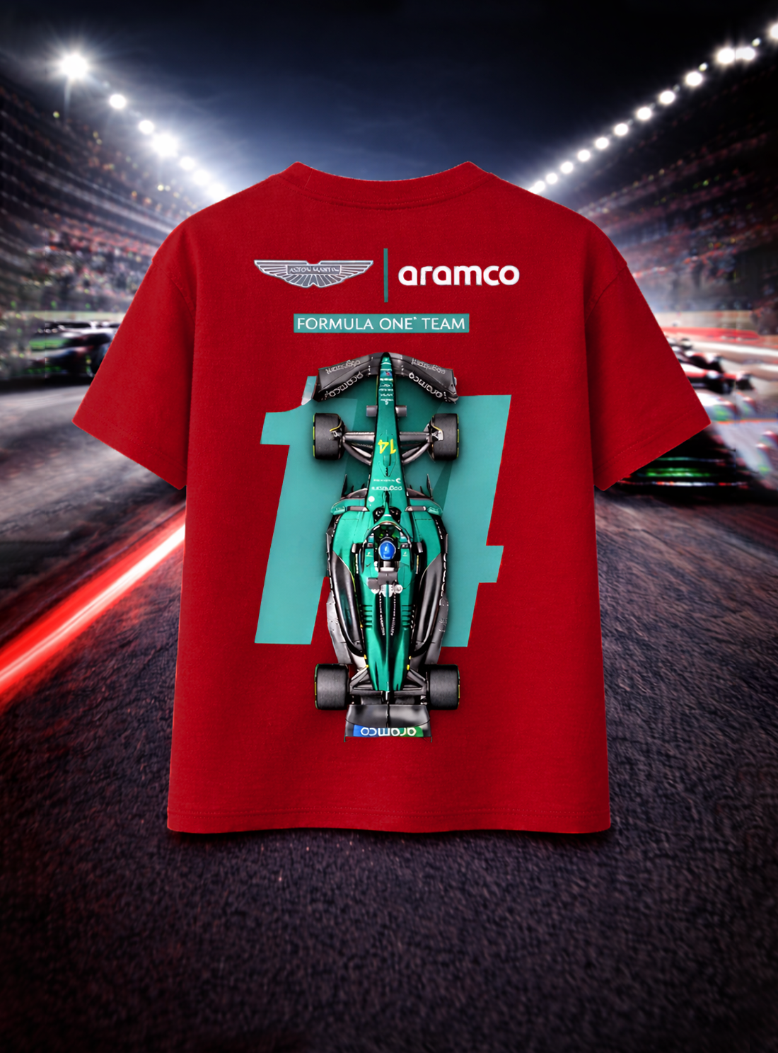 Aston Martin F1 T-Shirt – Premium 240 GSM Cotton Terry Motorsport Tee