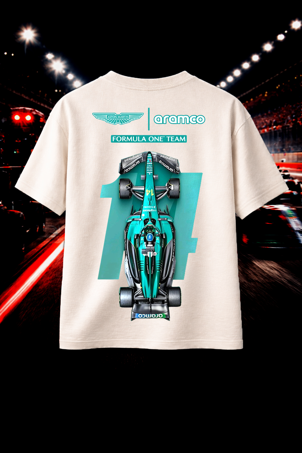 Aston Martin F1 T-Shirt – Premium 240 GSM Cotton Terry Motorsport Tee