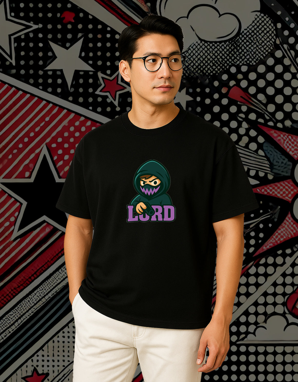 Little Mischief Over Tshirt Drop Shoulder