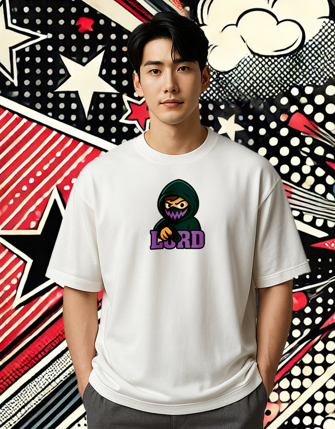Little Mischief Over Tshirt Drop Shoulder