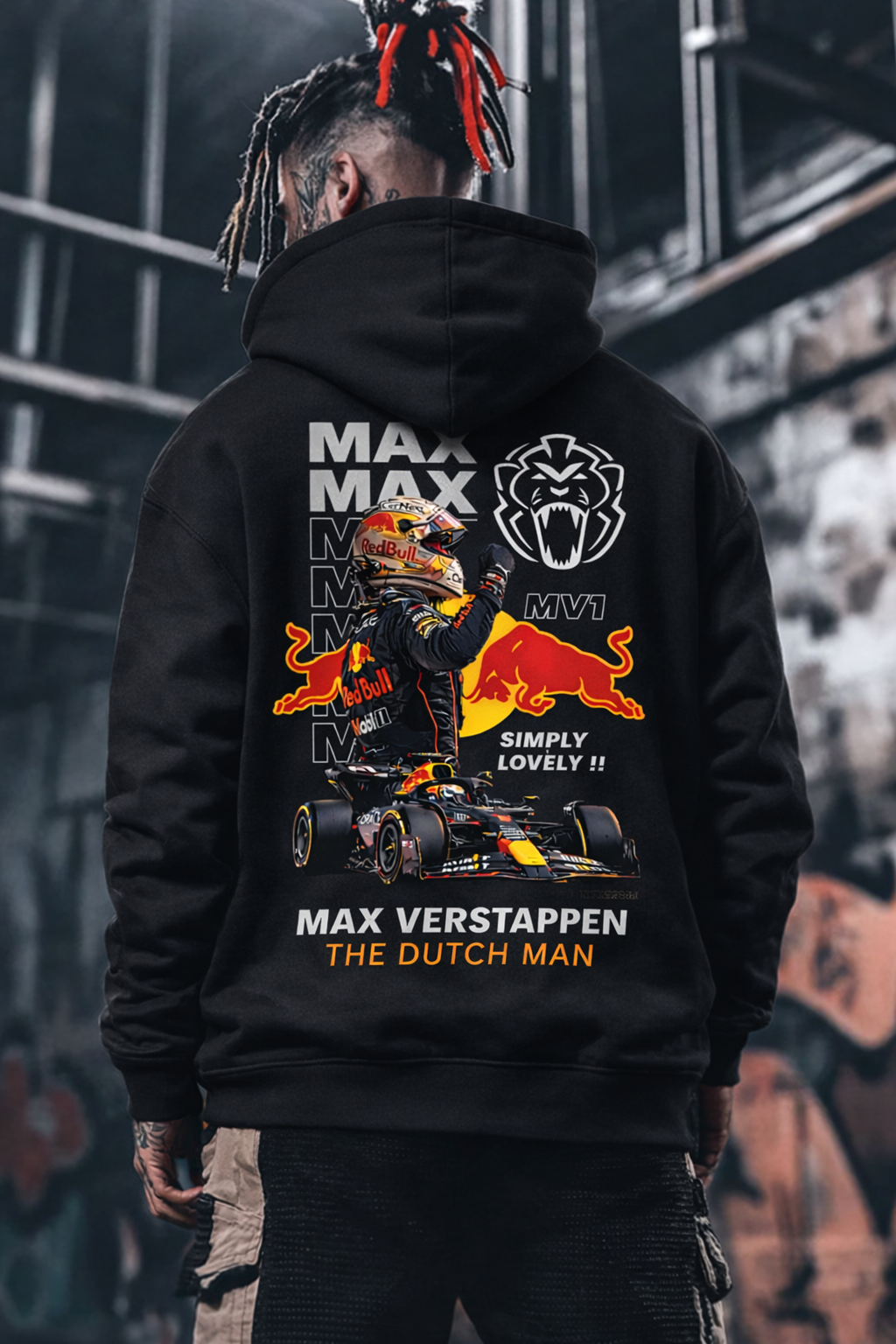 Racing Hoodie for men | Max MV1 Premium Racing Hoodie