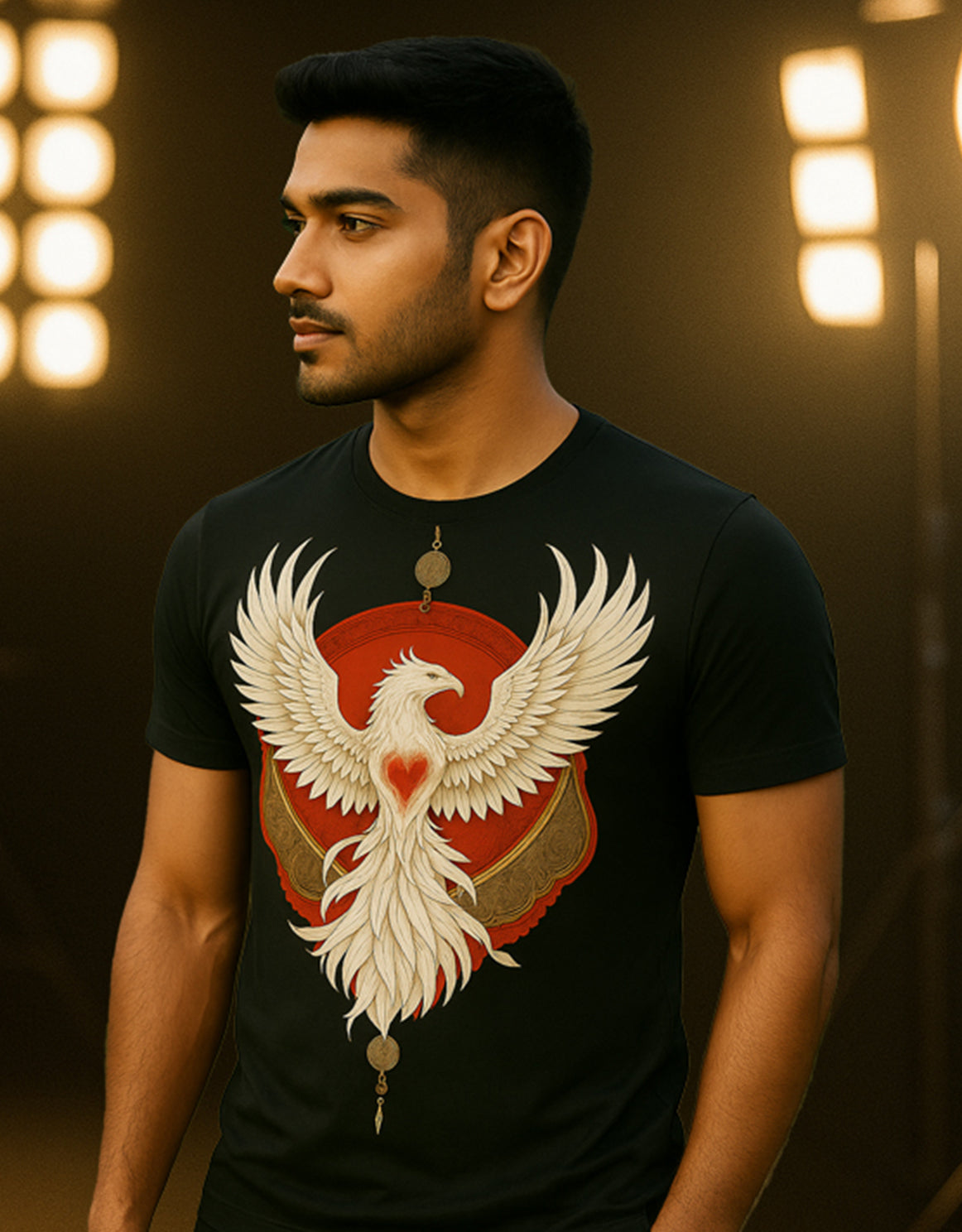 Soul of the Phoenix Black T-Shirt | Regular Fit | Mythic Graphic Tee