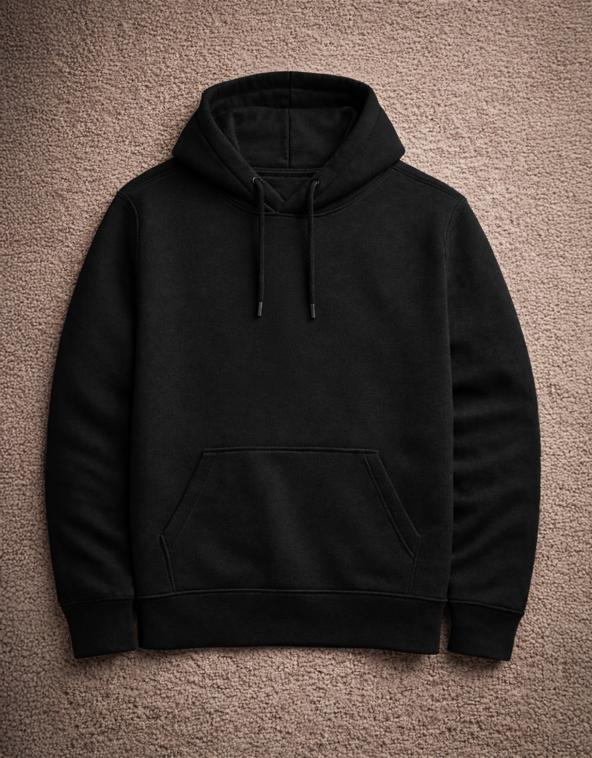 ShadowX Essential Heavyweight Black Hoodie – Solid Hoodie Cotton Fleece