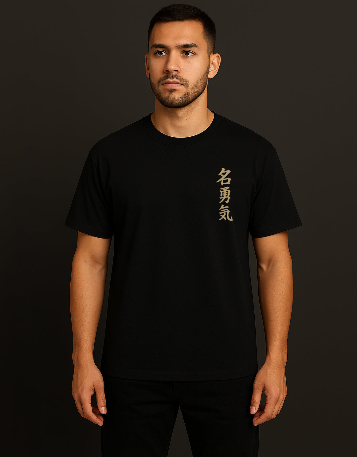 Street Samurai Black Oversized T-Shirt | Honor & Loyalty Edition